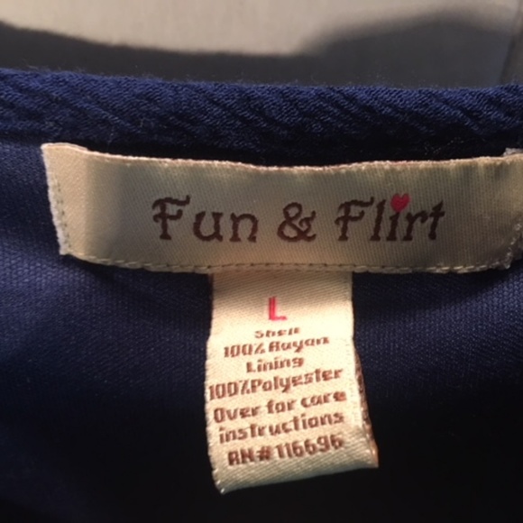 Fun & Flirt Tank/Crop Large Women's Top - Picture 3 of 4